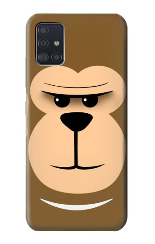 S2721 Cute Grumpy Monkey Cartoon Case Cover Custodia per Samsung Galaxy A51 5G