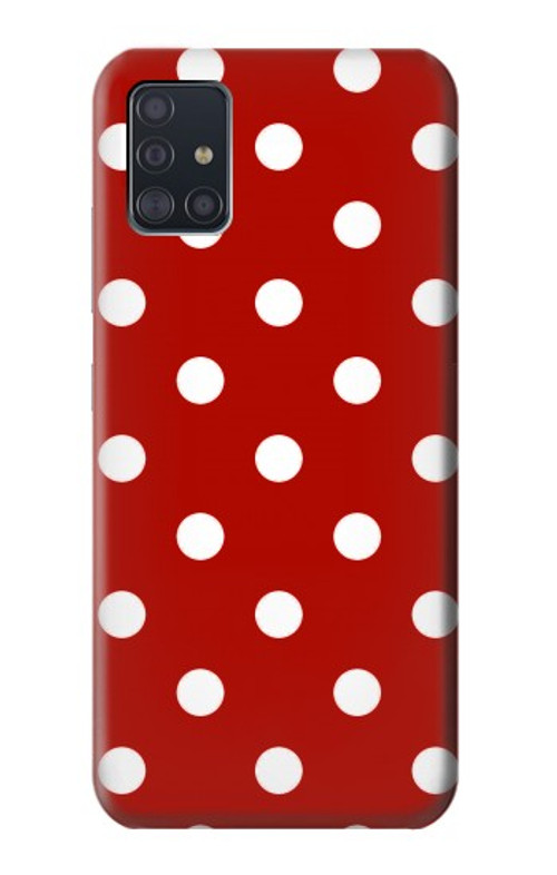 S2951 Red Polka Dots Case Cover Custodia per Samsung Galaxy A51 5G