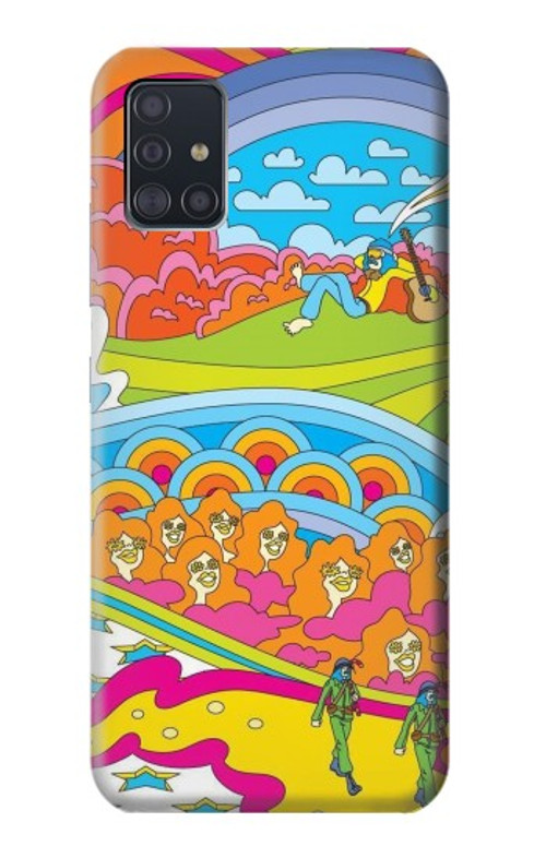 S3407 Hippie Art Case Cover Custodia per Samsung Galaxy A51 5G