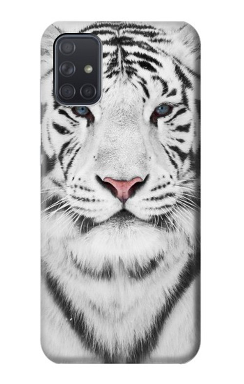S2553 White Tiger Case Cover Custodia per Samsung Galaxy A71 5G