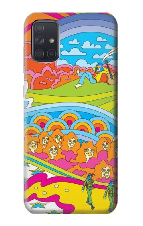 S3407 Hippie Art Case Cover Custodia per Samsung Galaxy A71 5G