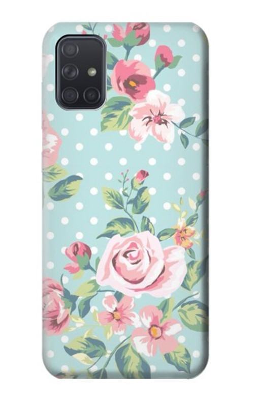 S3494 Vintage Rose Polka Dot Case Cover Custodia per Samsung Galaxy A71 5G