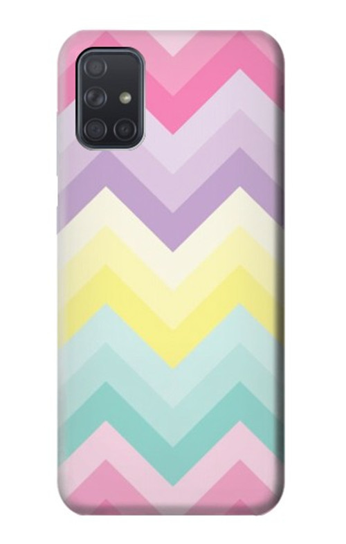 S3514 Rainbow Zigzag Case Cover Custodia per Samsung Galaxy A71 5G