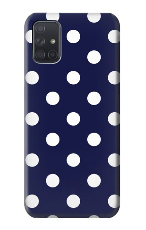 S3533 Blue Polka Dot Case Cover Custodia per Samsung Galaxy A71 5G