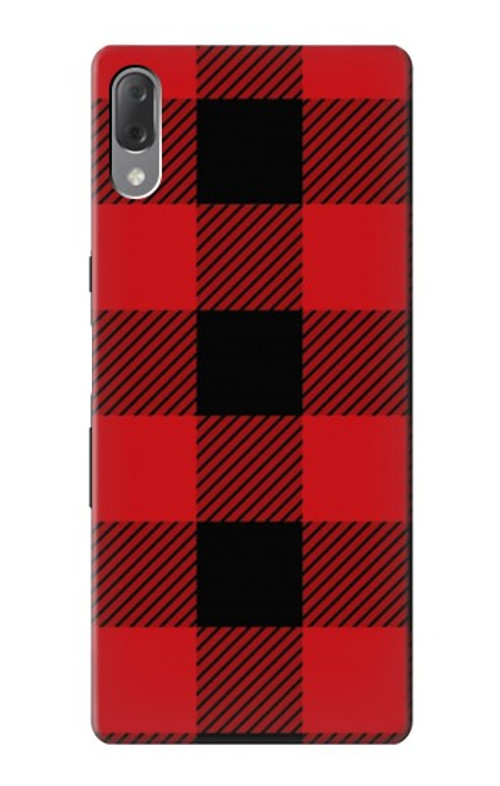 S2931 Red Buffalo Check Pattern Case Cover Custodia per Sony Xperia L3