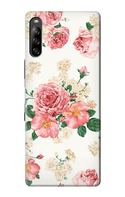 S1859 Rose Pattern Case Cover Custodia per Sony Xperia L4