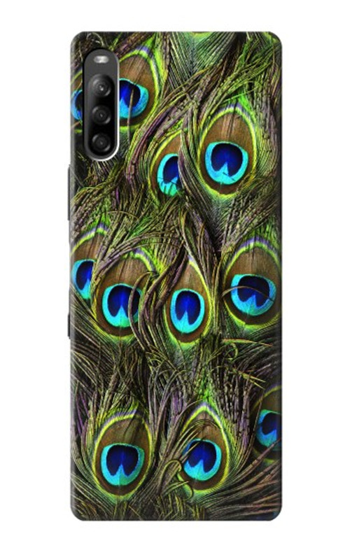 S1965 Peacock Feather Case Cover Custodia per Sony Xperia L4