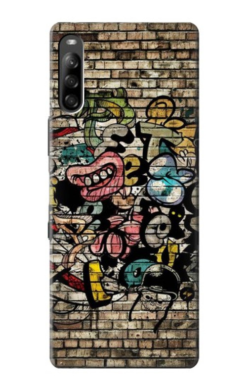 S3394 Graffiti Wall Case Cover Custodia per Sony Xperia L4