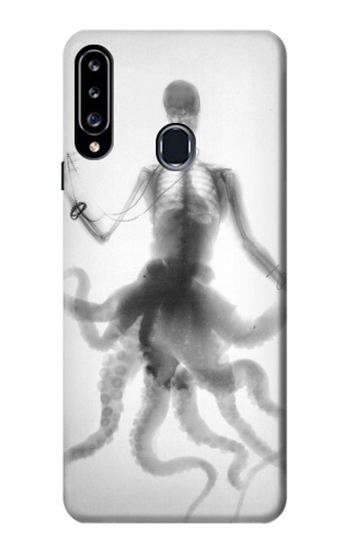 S1432 Skull Octopus X-ray Case Cover Custodia per Samsung Galaxy A20s