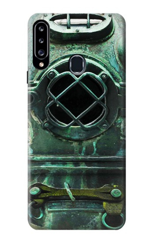 S2632 Antique Vintage Deep Sea Diver Helmet Case Cover Custodia per Samsung Galaxy A20s