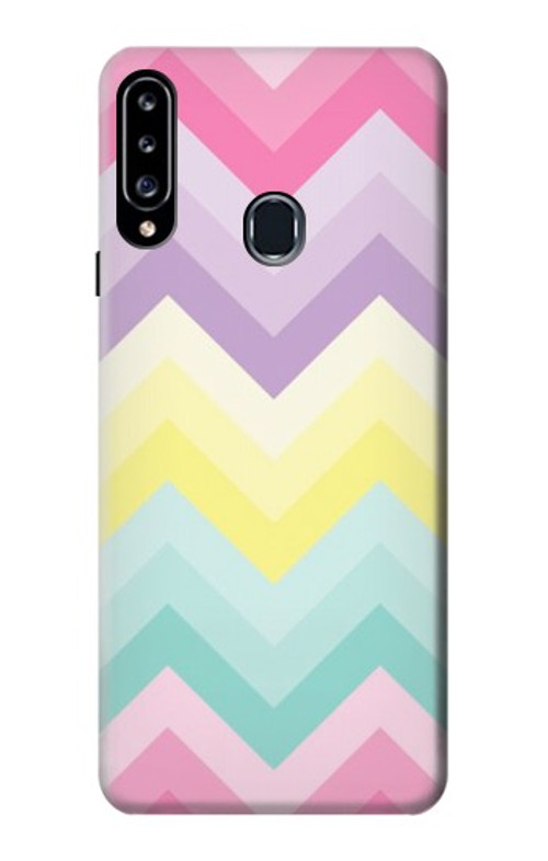 S3514 Rainbow Zigzag Case Cover Custodia per Samsung Galaxy A20s