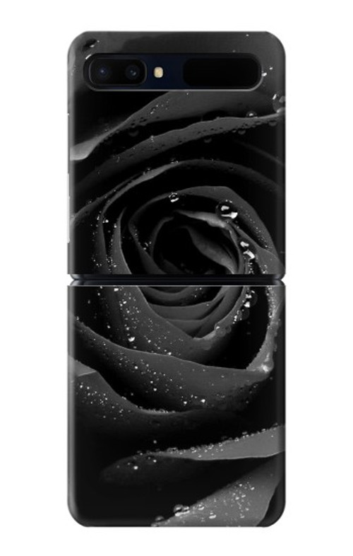 S1598 Black Rose Case Cover Custodia per Samsung Galaxy Z Flip 5G