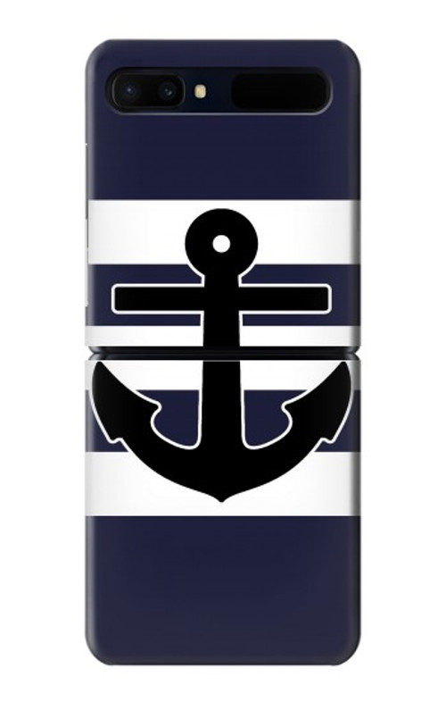 S2758 Anchor Navy Case Cover Custodia per Samsung Galaxy Z Flip 5G