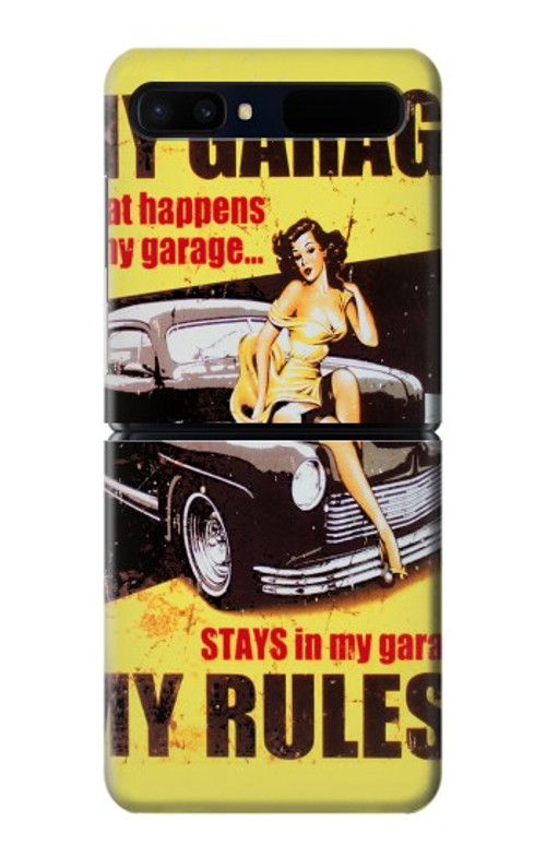 S3198 My Garage Pinup Girl Case Cover Custodia per Samsung Galaxy Z Flip 5G