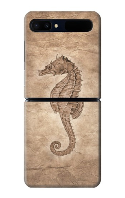 S3214 Seahorse Skeleton Fossil Case Cover Custodia per Samsung Galaxy Z Flip 5G S3214 Seahorse Skeleton Fossil Case Cover Custodia per Samsung Galaxy Z Flip 5G