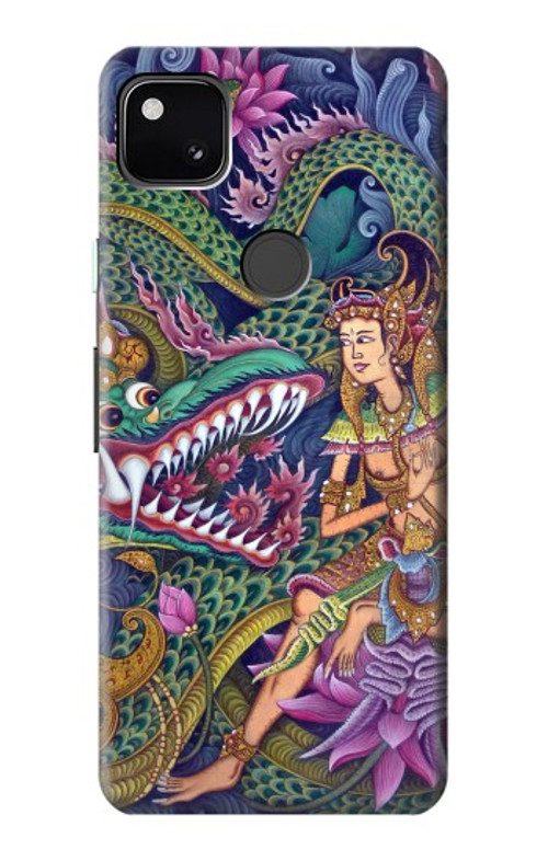 S1240 Bali Painting Case Cover Custodia per Google Pixel 4a