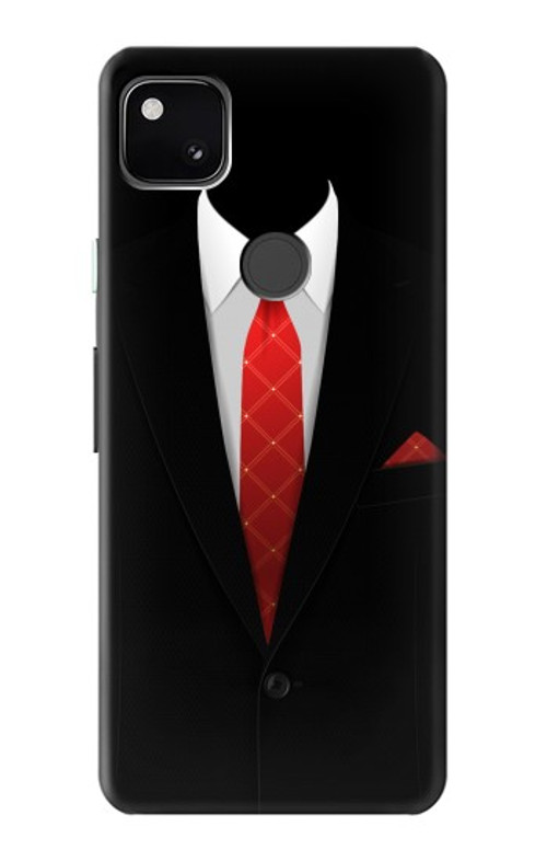 S1805 Black Suit Case Cover Custodia per Google Pixel 4a