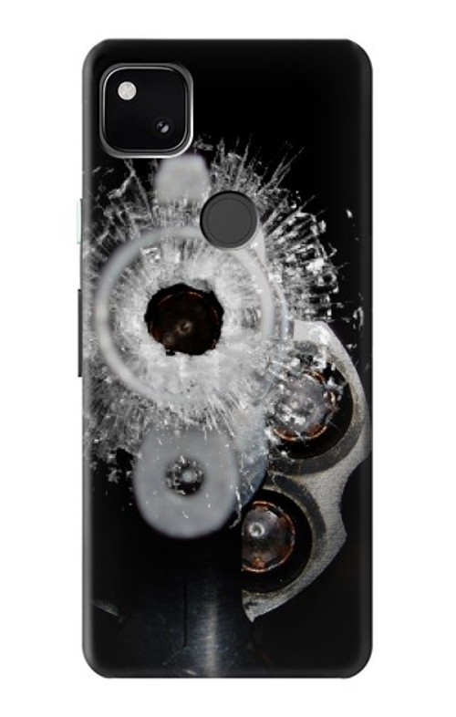 S2387 Gun Bullet Hole Glass Case Cover Custodia per Google Pixel 4a S2387 Gun Bullet Hole Glass Case Cover Custodia per Google Pixel 4a