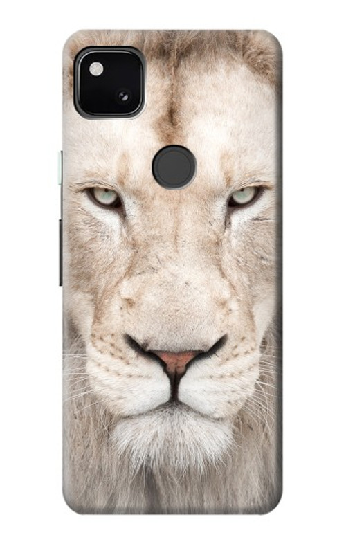 S2399 White Lion Face Case Cover Custodia per Google Pixel 4a