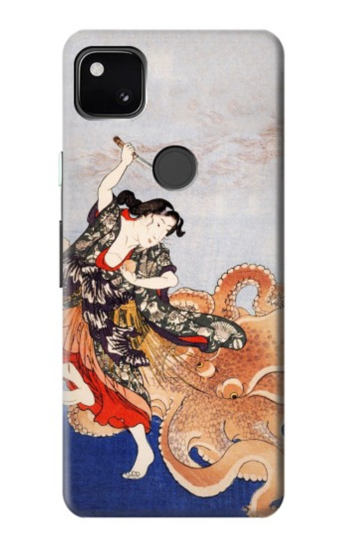 S2496 Japan Art Utagawa Kuniyoshi Tamatori Case Cover Custodia per Google Pixel 4a S2496 Japan Art Utagawa Kuniyoshi Tamatori Case Cover Custodia per Google Pixel 4a