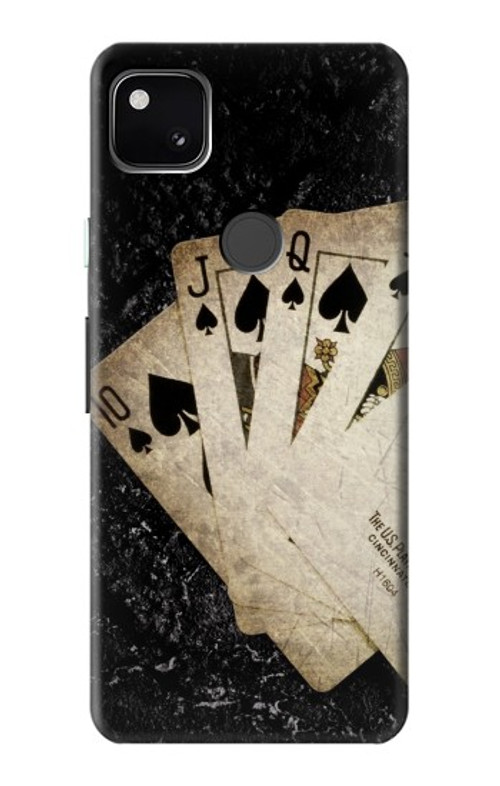 S3231 Vintage Royal Straight Flush Cards Case Cover Custodia per Google Pixel 4a