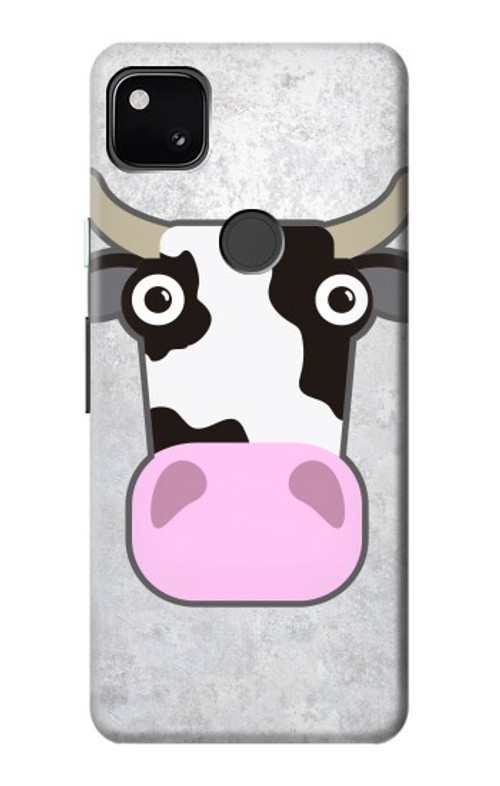 S3257 Cow Cartoon Case Cover Custodia per Google Pixel 4a