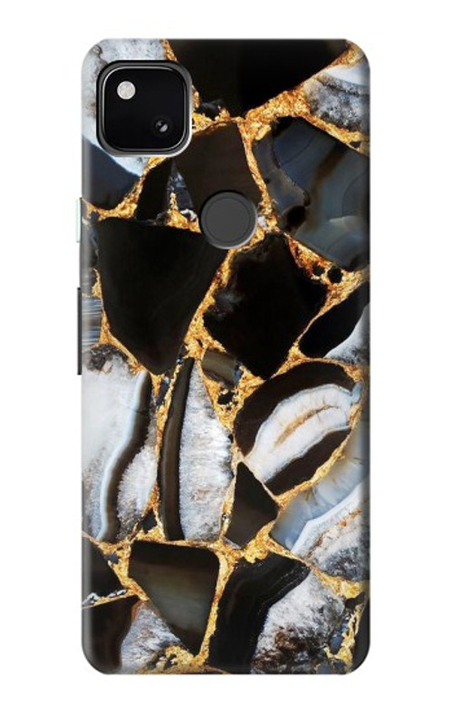 S3419 Gold Marble Graphic Print Case Cover Custodia per Google Pixel 4a