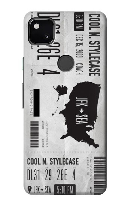 S3615 Airline Boarding Pass Art Case Cover Custodia per Google Pixel 4a