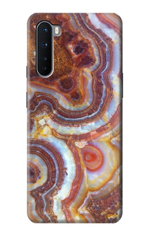 S3034 Colored Marble Texture Printed Case Cover Custodia per OnePlus Nord