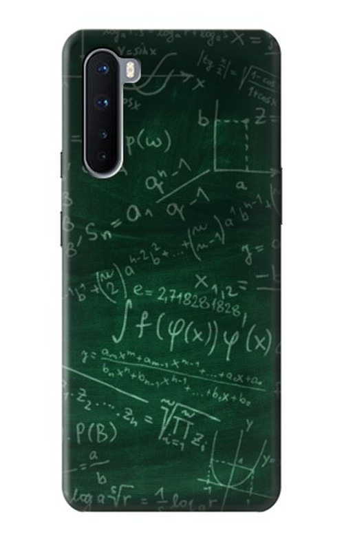 S3190 Math Formula Greenboard Case Cover Custodia per OnePlus Nord