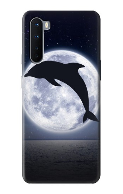 S3510 Dolphin Moon Night Case Cover Custodia per OnePlus Nord