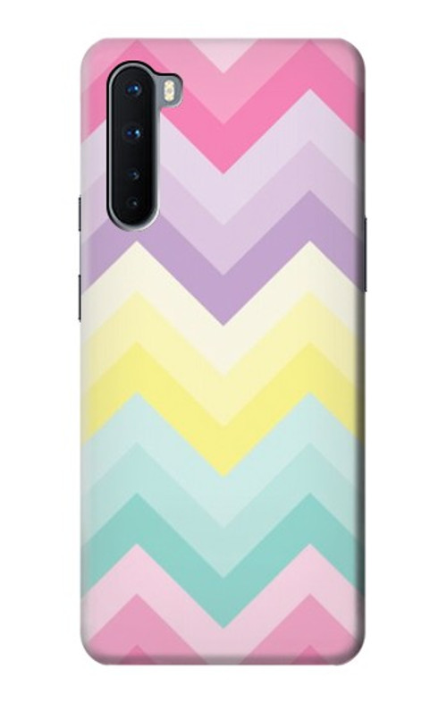 S3514 Rainbow Zigzag Case Cover Custodia per OnePlus Nord