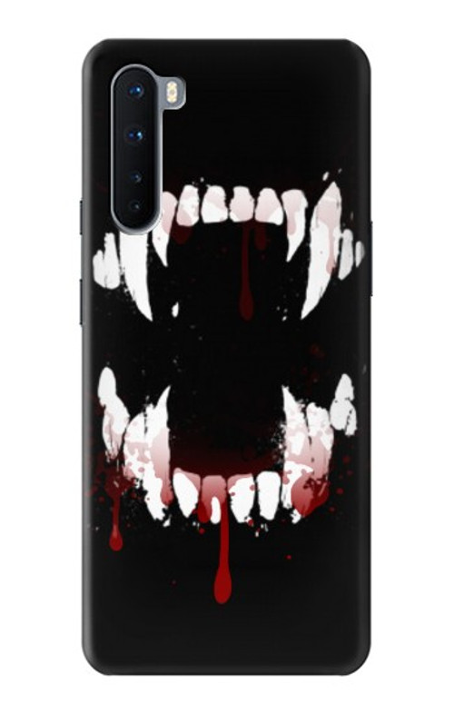 S3527 Vampire Teeth Bloodstain Case Cover Custodia per OnePlus Nord