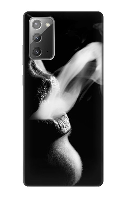 S0917 Sexy Lip Girl Smoking Case Cover Custodia per Samsung Galaxy Note 20