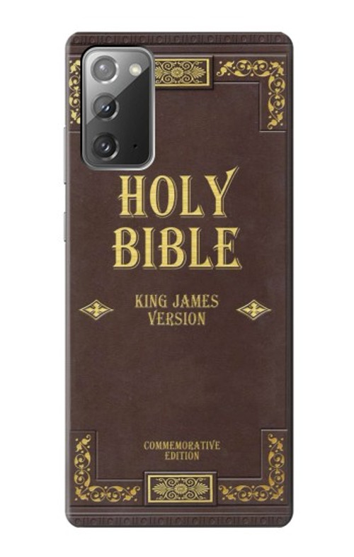 S2889 Holy Bible Cover King James Version Case Cover Custodia per Samsung Galaxy Note 20