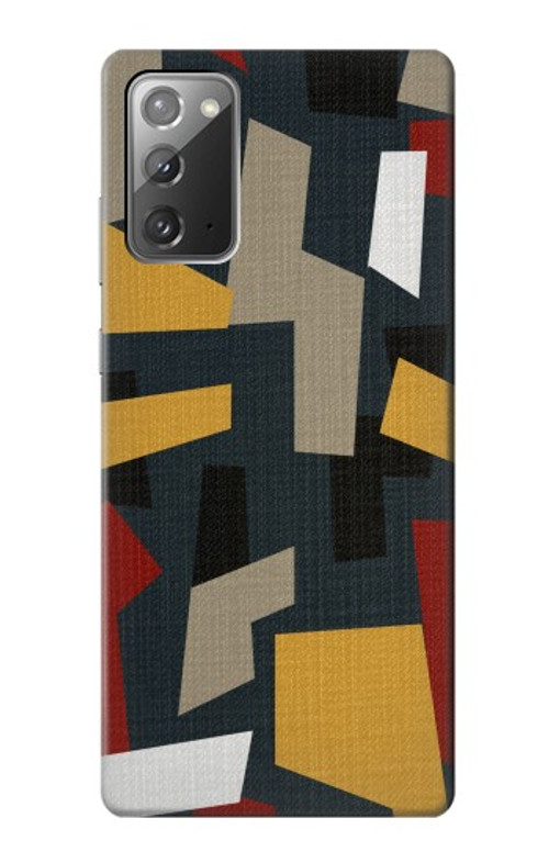 S3386 Abstract Fabric Texture Case Cover Custodia per Samsung Galaxy Note 20