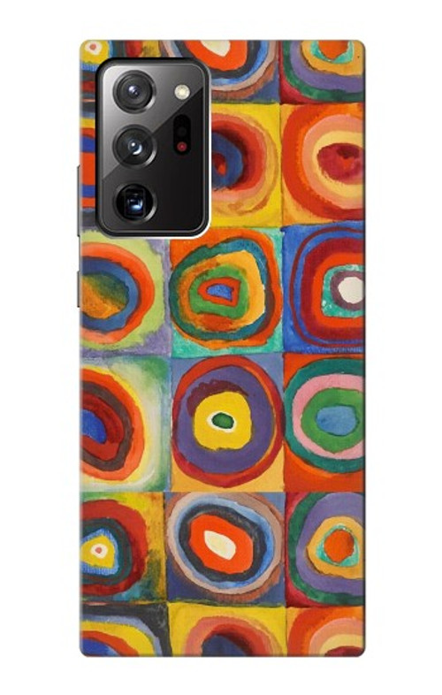 S3409 Squares Concentric Circles Case Cover Custodia per Samsung Galaxy Note 20 Ultra, Ultra 5G