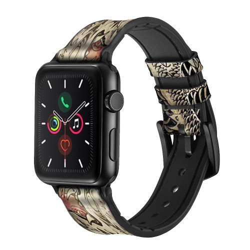 CA0014 Yakuza Tattoo Leather & Silicone Smart Watch Band Strap For Apple Watch iWatch