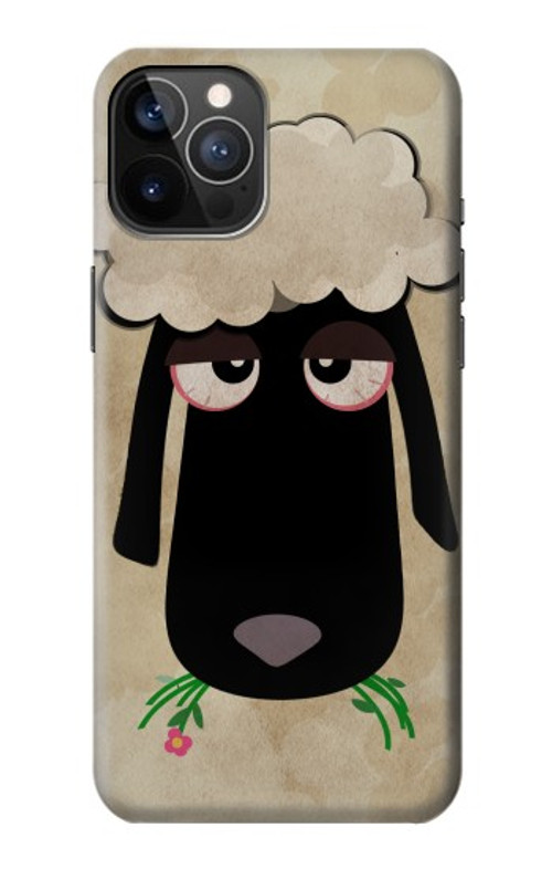 S2826 Cute Cartoon Unsleep Black Sheep Case Cover Custodia per iPhone 12, iPhone 12 Pro S2826 Cute Cartoon Unsleep Black Sheep Case Cover Custodia per iPhone 12, iPhone 12 Pro