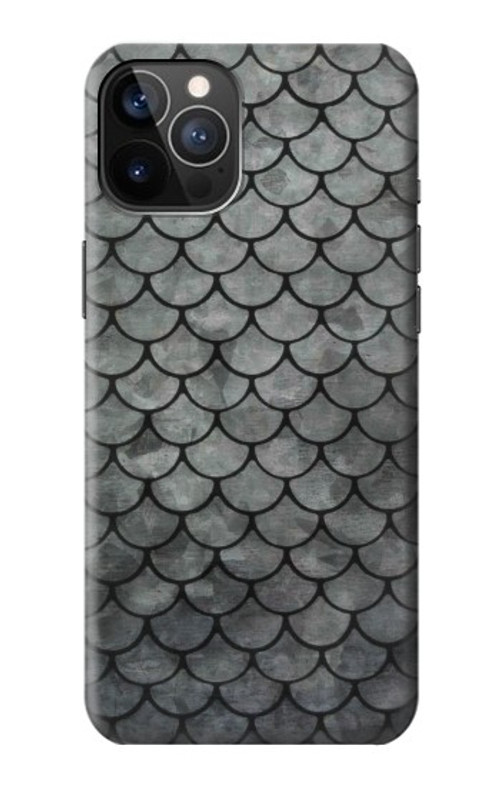 S2950 Silver Fish Scale Case Cover Custodia per iPhone 12, iPhone 12 Pro