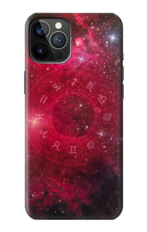 S3368 Zodiac Red Galaxy Case Cover Custodia per iPhone 12, iPhone 12 Pro