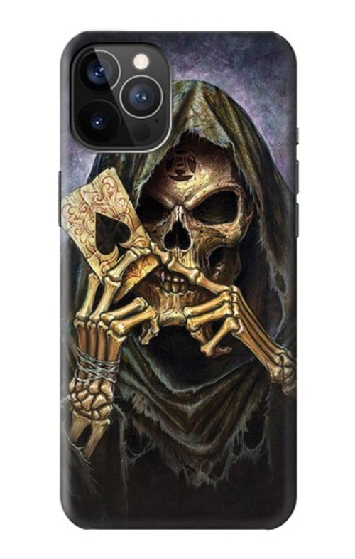 S3594 Grim Reaper Wins Poker Case Cover Custodia per iPhone 12, iPhone 12 Pro