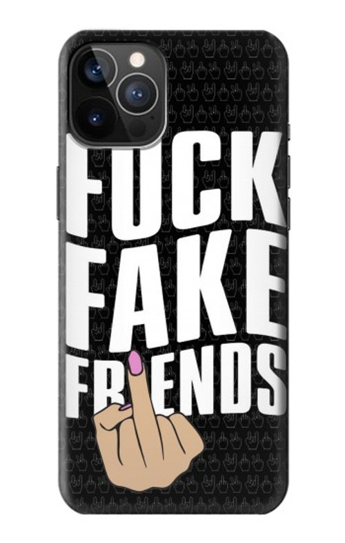 S3598 Middle Finger Fuck Fake Friend Case Cover Custodia per iPhone 12, iPhone 12 Pro