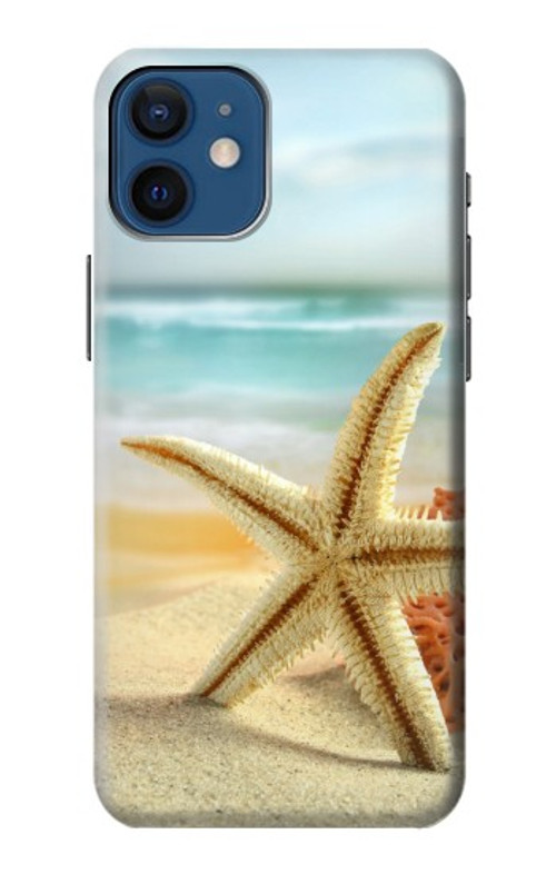 S1117 Starfish on the Beach Case Cover Custodia per iPhone 12 mini