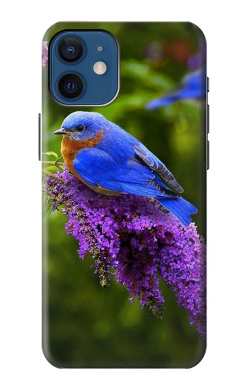 S1565 Bluebird of Happiness Blue Bird Case Cover Custodia per iPhone 12 mini