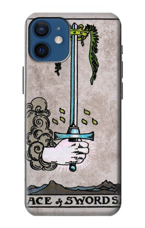 S2482 Tarot Card Ace of Swords Case Cover Custodia per iPhone 12 mini S2482 Tarot Card Ace of Swords Case Cover Custodia per iPhone 12 mini