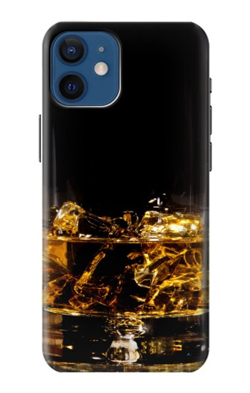 S2742 Ice Whiskey Whisky Glass Case Cover Custodia per iPhone 12 mini