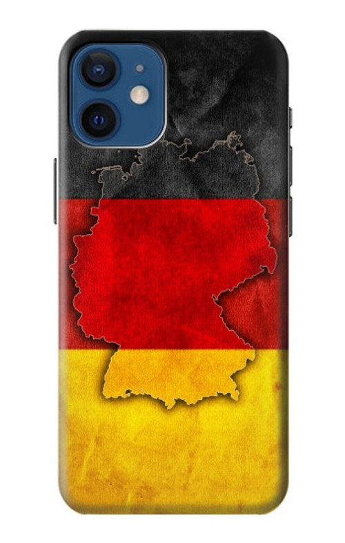 S2935 Germany Flag Map Case Cover Custodia per iPhone 12 mini