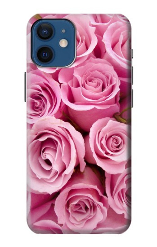 S2943 Pink Rose Case Cover Custodia per iPhone 12 mini