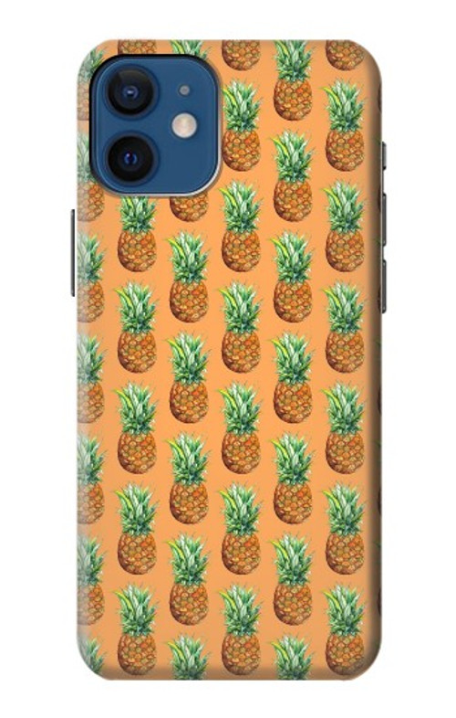 S3258 Pineapple Pattern Case Cover Custodia per iPhone 12 mini